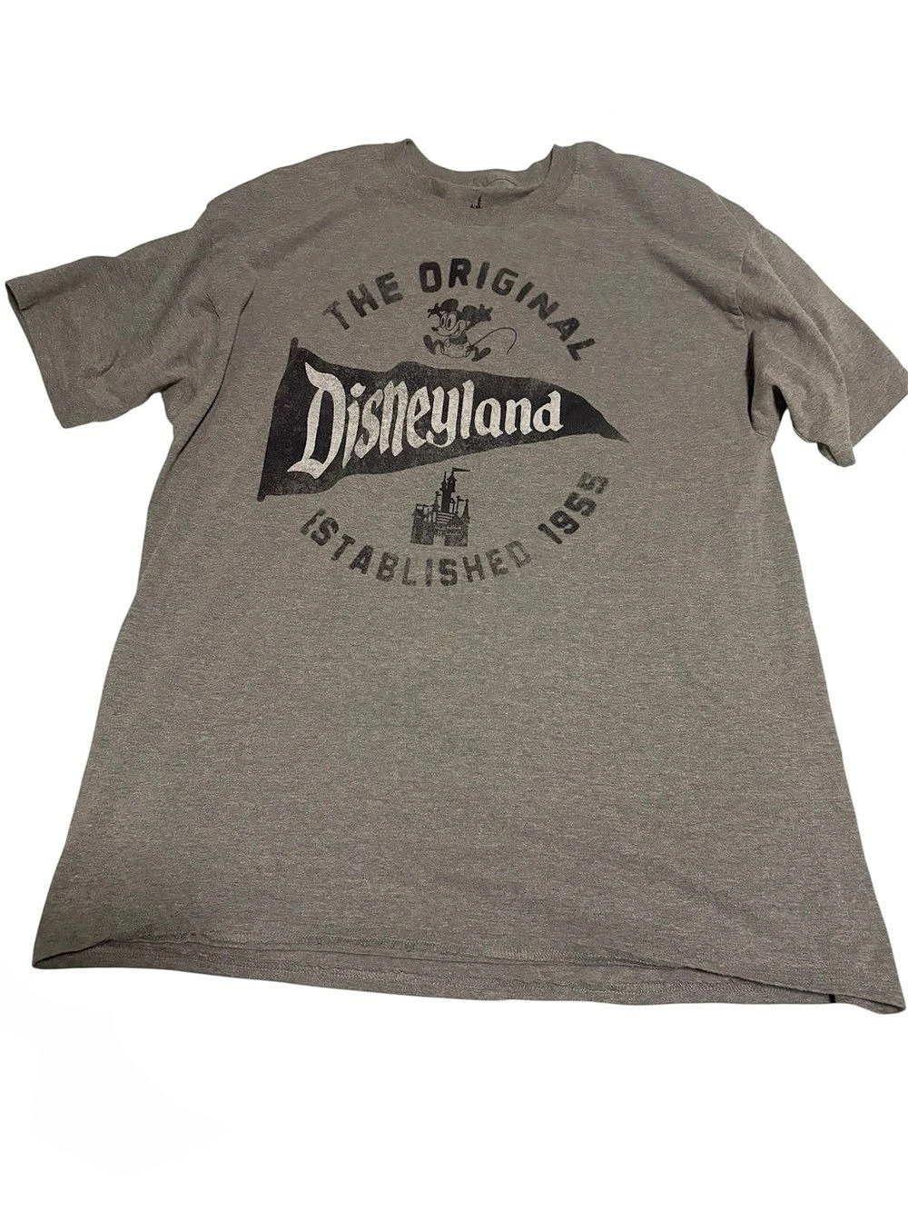 Disney Parks Disneyland The Original Established 1955 Mickey Mouse T-Shirt Gray